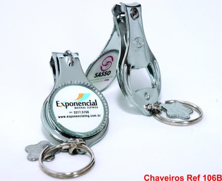 CHAVEIROS DE METAL E RESINA REF 106B